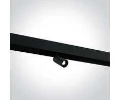 6W LED šviestuvas į magnetines sistemas MINI/MIDI/MAXI/P&amp;P, juodas, 3000/3500/4000K, 48V, 38°, 42108/B/V