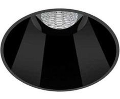 6W LED užglaistomas šviestuvas SHOT LIGHT S, juodas, 3000K, 18°