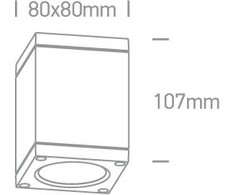 6W LED cilindro formos šviestuvas, juodas, 3000K, 67138D/B/W