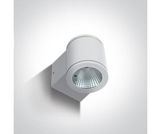 6W LED cilindro formos šviestuvas, baltas, 3000K, 67138E/W/W
