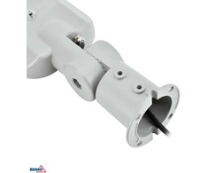 Bemko 70W LED gatvės šviestuvas JAZMIN, šviesiai pilkas, 4000K, IP65, 140°x70°, su šviesos jutikliu