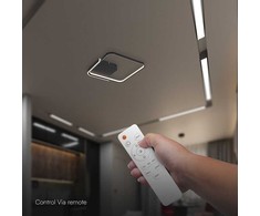 70W LED lubinis šviestuvas, juodas, 3000-6500K, dimeriuojamas