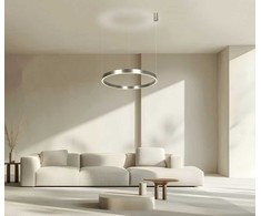 70W LED pakabinamas šviestuvas, nikelio sp., 3000K, dimeriuojamas, šviečia į viršų ir į apačią, 25369
