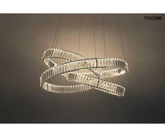 70W LED pakabinamas šviestuvas WAVE, chromo sp., 3000K, 75cm