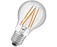 Ledvance 7,3W LED lemputė CLASSIC A, E27, skaidri, 2700K, su šviesos jutikliu