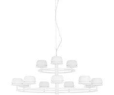 Lubinis šviestuvas 74,8W LED pakabinamas šviestuvas MIRANDA, baltas, 3000K