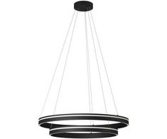76W LED pakabinamas šviestuvas VALDIS, juodas, 3000/4000K