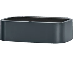 Sieninis šviestuvas 7,6W LED sieninis fasado šviestuvas ENDURA STYLE, tamsiai pilkas, 3000K, dimeriuojamas, su šviesos jutikliu ir saulės baterija