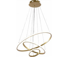78W LED pakabinamas šviestuvas, 60cm, aukso sp., 3000K-6000K, dimeriuojamas