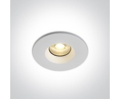 7W LED įleidžiamas šviestuvas, baltas, 3000K, dimeriuojamas, 10107DF/W