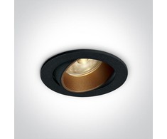 6,5W LED įleidžiamas pakreipiamas šviestuvas, juodas, 3000K, 11107K/B/W