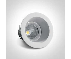 7W LED įleidžiamas pakreipiamas šviestuvas, baltas, 3000K, 11107FD/W/W