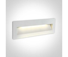 7W LED įleidžiamas sieninis lauko šviestuvas, baltas, 3000K, 68068C/W/W