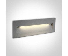 7W LED įleidžiamas sieninis lauko šviestuvas, pilkas, 3000K, 68068C/G/W