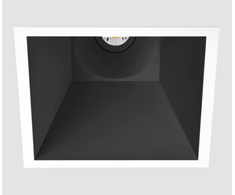 7W LED įleidžiamas šviestuvas SWAP, juodas, 3000K