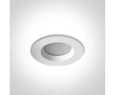 7W LED įleidžiamas šviestuvas, baltas, 3000K, 10107B/W/W