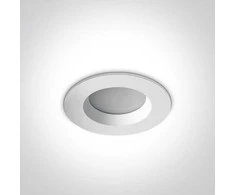 Bikuvalt 7W LED įleidžiamas šviestuvas, baltas, 3000K, 10107B/W/W