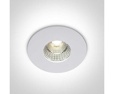 7W LED įleidžiamas šviestuvas, baltas, 3000K, IP54, 10107M/W/W