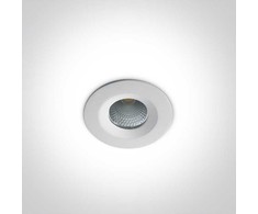 7W LED įleidžiamas šviestuvas, baltas, 3000K, 10107CA/W/W