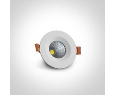 7W LED įleidžiamas šviestuvas, baltas, 3000K, 10107CA/W/W