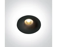 7W LED įleidžiamas šviestuvas, juodas, 3000/3500/4000K, 10107DX/B/V