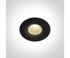 7W LED įleidžiamas šviestuvas, juodas, 3000/4000/5000K, 10107CA/B/V