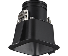 7W LED įleidžiamas šviestuvas, juodas, 3000K, IP54, S349