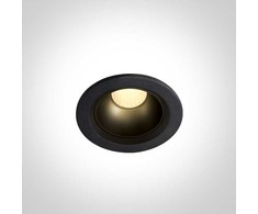 7W LED įleidžiamas šviestuvas, juodas, 3000K, 10107Z/B/W