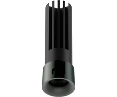7W LED įleidžiamas/užglaistomas šviestuvas, juodas, 3000K, 25285