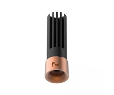 7W LED įleidžiamas/užglaistomas šviestuvas, matinės vario sp., 2700K, 25289-27