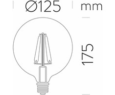 7W LED lemputė, E27, 2700K, 360°, dimeriuojama, ACB62383