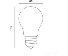 7W LED lemputė FGS, E27, balta, 4000K, 360°