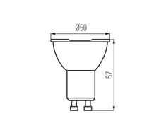 Kanlux 7W LED lemputė IQ-LEDIM, GU10, 2700K, dimeriuojama