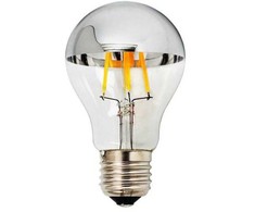 7W LED lemputė OPTONICA A60, E27, 2700K, sidabro sp. stiklas
