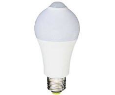 7W LED lemputė su judesio davikliu, A60, E27, 6000K