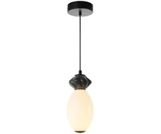 7W LED pakabinamas šviestuvas BALOS, juodos/baltos sp., 3000K