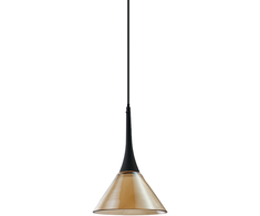 7W LED pakabinamas šviestuvas COCKTAIL, juodos/gintaro sp., 3000K, 353623