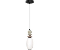 7W LED pakabinamas šviestuvas GEMMA, juodos/pilkos/rudos/baltos sp., 3000K, 4330800