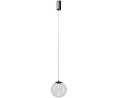 7W LED pakabinamas šviestuvas IRIDES, juodos sp./skaidrus, 3000K, 01-3958