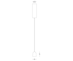 7W LED pakabinamas šviestuvas, juodas, 3000K, 24°, su filtru nuo akinimo, 25137