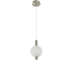 7W LED pakabinamas šviestuvas LENTI, sidabro/baltos sp., 3000K