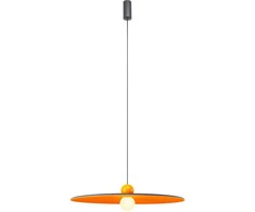 7W LED pakabinamas šviestuvas NUWA, juodos/tamsiai pilkos/oranžinės sp., 3000K, 01-3536