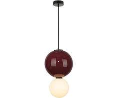 7W LED pakabinamas šviestuvas PIEVE, raudonos/violetinės/matinės baltos sp., 3000K