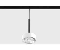 7W LED pakabinamas šviestuvas SOL MINI P į magnetinę sistemą IN_LINE, baltos/juodos sp., 3000K, 48V, 24°