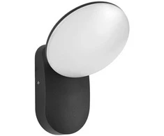7W LED sieninis fasado šviestuvas MONTI 3K, juodas, 3000K