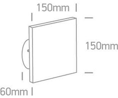 7W LED sieninis šviestuvas, baltas, 3000K, 67450A/W/W