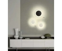 Bikuva.lt 7W LED sieninis šviestuvas TATOO, juodu korpusu, 3000K, 33cm, 01-2687
