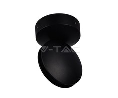 V-tac 7W LED sieninis šviestuvas, juodas, IP65, 3000K