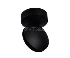 V-tac 7W LED sieninis šviestuvas, juodas, IP65, 4000K