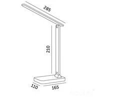 Bikuva.lt 7W LED stalo šviestuvas NOBLITE, baltas, 3000/4000/6500K/RGB, dimeriuojamas